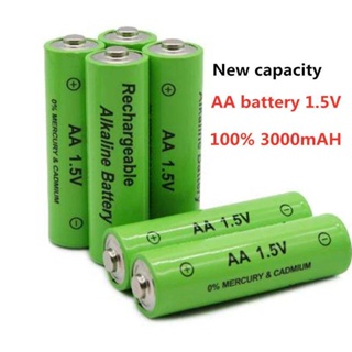 Battery ถ่านชาร์จ 1.5V AA/AAA 3000mAh ที่มีคุณภาพสูง ราคา4ก้อน 4PCS