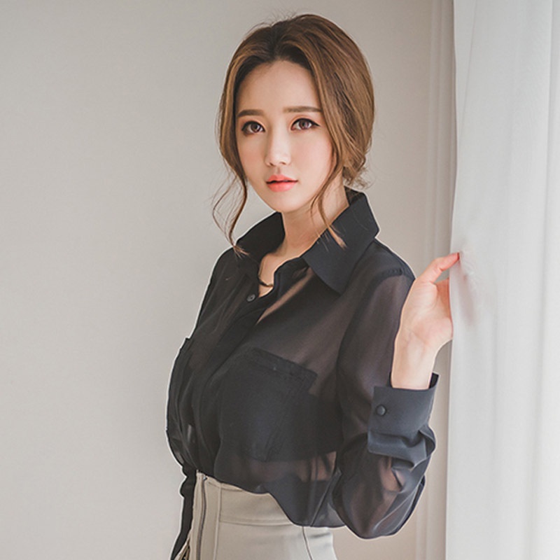 เสื้อเชิ้ต-ผ้าชีฟอง-ทรงหลวม-สไตล์เซ็กซี่-สําหรับผู้หญิง-2023