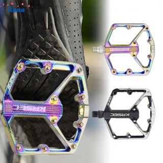 ที่เหยียบเท้าอลูมิเนียมอัลลอยด์ KRSEC Bearing Flat pedals สําหรับจักรยานเสือภูเขา