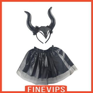 [Finevips] ที่คาดศีรษะ พร็อพคอสเพลย์ ปีศาจ ฮาโลวีน สําหรับปาร์ตี้วันเกิด