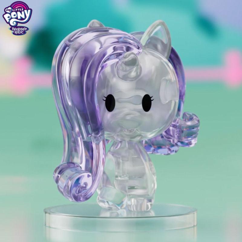 โมเดลตุ๊กตาฟิกเกอร์-my-little-pony-kawaii-3-มิติ-สีโปร่งใส-สร้างสรรค์-ของเล่นสําหรับเด็กนักเรียน