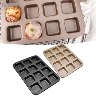 HAMMIA Mini Loaf Baking Pans 12 Cavity Brownie Pan Carbon Steel Muffin Bakeware Cupcake Bread Divider Mold