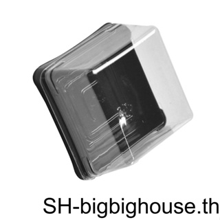 【Biho】กล่องพลาสติกใส ทรงสี่เหลี่ยม พร้อมฝาปิด สําหรับใส่คัพเค้ก มัฟฟิน คุกกี้ 1 2 3 50 ชิ้น