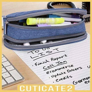 [Cuticate2] กระเป๋าดินสอ และปากกา ความจุขนาดใหญ่ 3 ช่อง อเนกประสงค์ สําหรับเด็ก