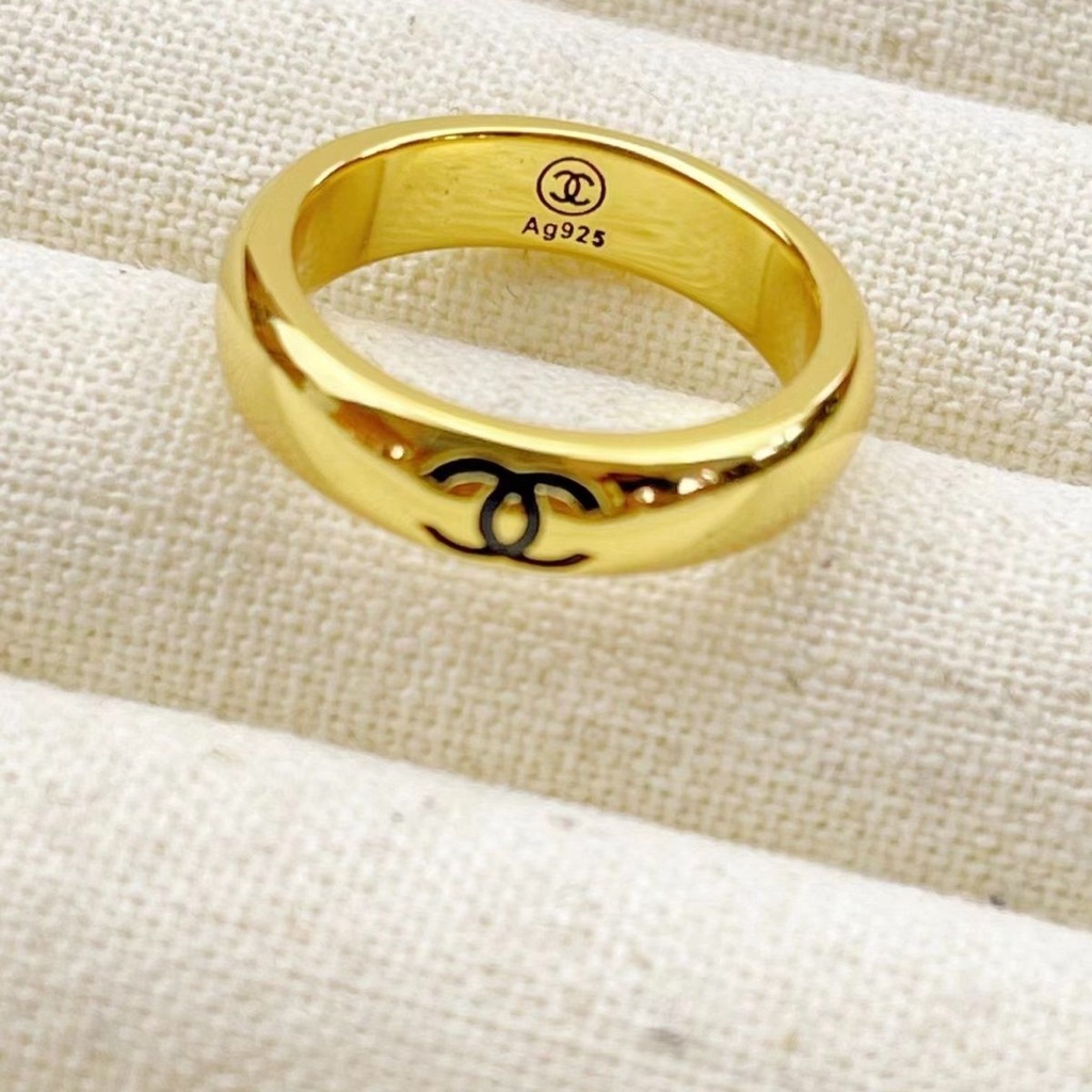 แหวนแหวน-สีพื้น-เข้ากับทุกการแต่งกาย-แฟชั่นยอดนิยม-สไตล์เกาหลีวินเทจ