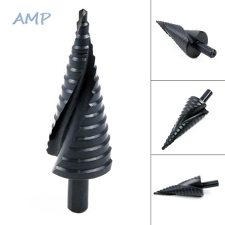 ⚡NEW 8⚡Spiral Step Drill Black high hardness HSS Spiral Triangle Round Handle