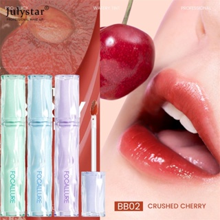 JULYSTAR Focallure 9 สี Jelly Water Light Lip Glaze Moisturizing Lip GLOSS Non-Stick Cup Lip Glaze Moisturizing Long Lasting