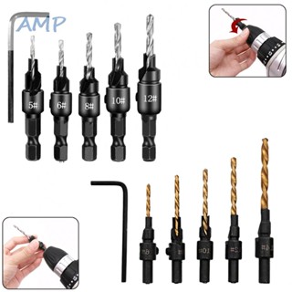 ⚡NEW 8⚡Drill Bit Hex Shank Parts Steel 45 1 Set 1/4 4241 5-14# Accessories Black