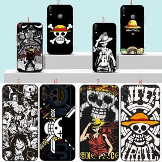 เคสโทรศัพท์มือถือแบบนิ่ม ลายการ์ตูนลูฟี่ สีดํา สําหรับ Huawei Nova 4E 3i 5i 5T P30 Lite P30 Pro H9