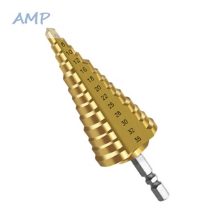 ⚡NEW 8⚡HSS Step Drill High Speed Steel Unique Structure 6-35mm Gold Hex Shank