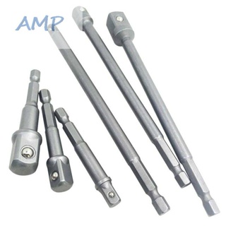 ⚡NEW 8⚡Socket Adapter Drill Bit 150mm 1/4" 3/8" 1/2" Silver Chrome Vanadium Steel Tools