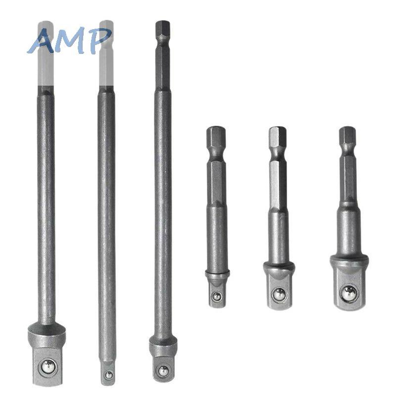 new-8-socket-adapter-drill-bit-150mm-1-4-3-8-1-2-silver-chrome-vanadium-steel-tools