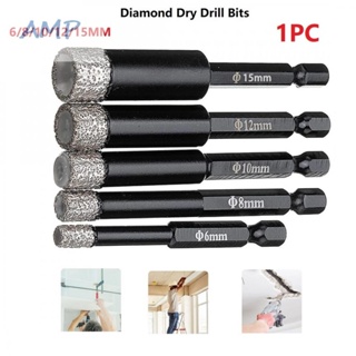 ⚡NEW 8⚡Dry Drill Bit Outdoor Indoor Brazed Drilling Glass Hexagon Shank Marble