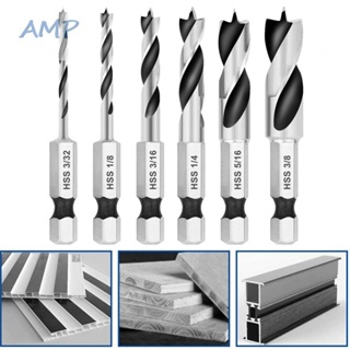 ⚡NEW 8⚡Strong Magnetism For Woodworking Drill Bits Set 1/4inch Hex Shank 3 Point Stubby