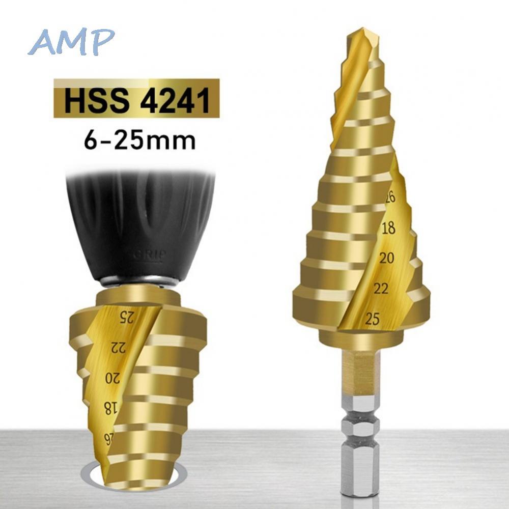 new-8-step-drill-bit-drill-bit-gold-high-speed-steel-hole-cutter-metal-drilling