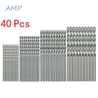 ⚡NEW 8⚡Drill Bits 40pcs High Speed Steel Metric HSS Shank 0.5-2mm Straight Craft