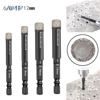 ⚡NEW 8⚡Drill Bits 6/8/10/12mm For Drilling Granite &amp; Marble Diamond Universal