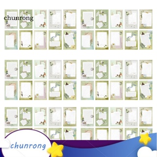 Chunrong แผ่นกระดาษโน้ต สไตล์วินเทจ สําหรับตกแต่งสมุดไดอารี่ DIY 60 แผ่น