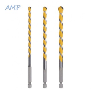 ⚡NEW 8⚡Drill Bit 3pcs For Concrete Brick Stone Silver Yellow Workshop Equipment