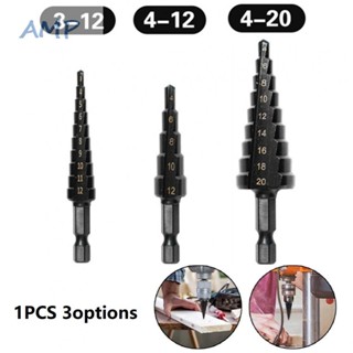 ⚡NEW 8⚡Drill Bit Hole Cutter Coated Straight Groove Step 3 Sided Shanks Design 4-12mm