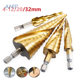 ⚡NEW 8⚡Step Drill Bits 4-12/20/32mm Center Drilling Cone Cutting Grooved Hex Shank