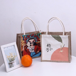 Cute lunch box bag lunch bag girls work makeup bag waterproof zipper simple handbag lunch bag