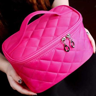 Makeup bag portable large capacity storage box advanced waterproof wash lovely sweet Korean version handbag simple