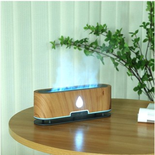 3D Flame Aroma Diffuser Warm Light Cold Light Air Humidifier เครื่องกระจายความหอมเครื่องเพิ่มความชื้นในอากาศ แสงอุ่น