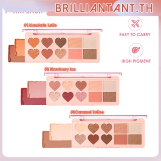 Pinkflash #ohmylove 100% New Rich Color But "zero Waste Color" Multi Face Palette. บรี