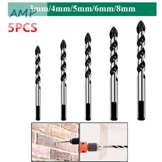 ⚡NEW 8⚡Drill Bit For Porcelain High Hardness Tungsten Carbide Steel 3-8mm 5PCS