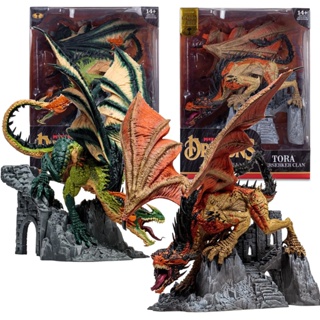 [พร้อมส่ง] ฟิกเกอร์ PVC รูปปั้น McFarlane the Kingdom of the Dragon Rampage Family สีทอง ขนาด 40 ซม. สําหรับตกแต่งบ้าน