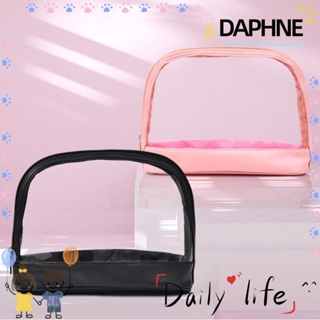 Daphne กระเป๋าเครื่องสําอาง กระเป๋าถือ มีซิป กันน้ํา แบบพกพา สะดวก เหมาะกับการเดินทาง แฟชั่นสําหรับผู้หญิง