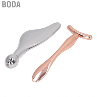 Boda Metal Facial Roller Set  Tighten Skin Zinc Alloy 2pcs Face  Promote Absorption for Eyes Forehead