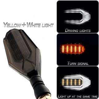 ไฟเลี้ยว LED DRL 12V สําหรับรถจักรยานยนต์ 1 คู่