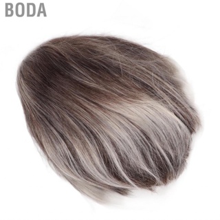 Boda Male Synthetic Wig  Elegant High Temperature Fiber Adjustable Wearable Men Short for Cosplay Middle Aged Women