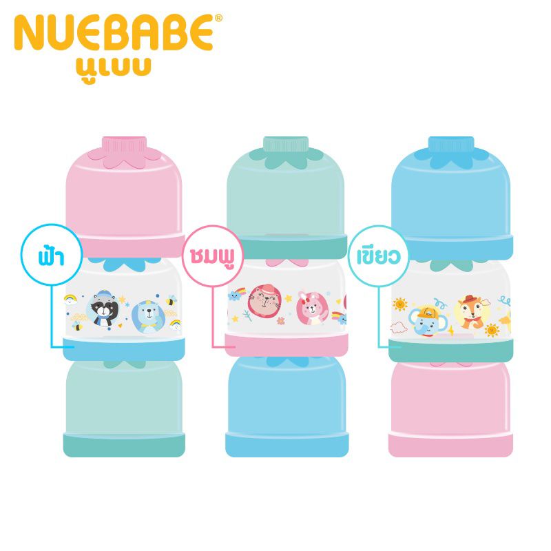 nuebabe-กระปุกแบ่งนมผง-แยกชั้นได้-พกพาสะดวก