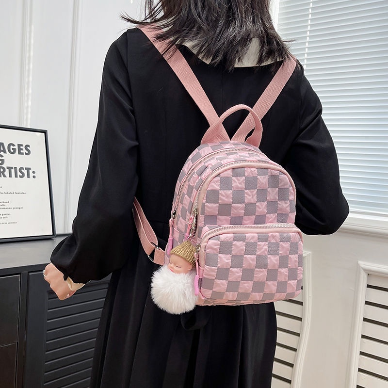 กระเป๋าเป้ขนาดเล็ก-แฟชั่นเกาหลี-กระเป๋าเป้ผู้หญิง-คุณภาพสูง-รูปแบบที่เรียบง่าย-มี-4-สี-น่ารักมาก-สายสะพายไหล่ปรับได้