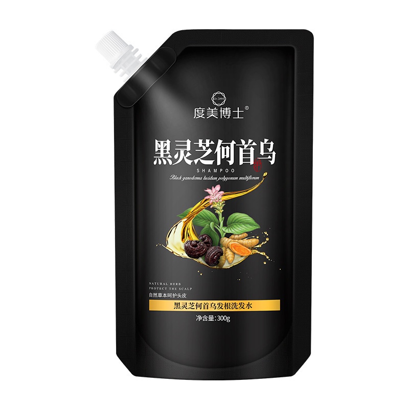 hot-sale-dr-du-mei-black-ganoderma-lucidum-polygonum-multiflorum-shampoo-herbal-plant-oil-control-maintenance-hair-density-anti-detachment-shampoo-8cc