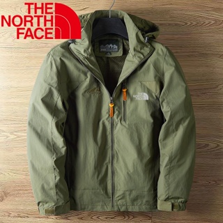 The North Face เสื้อแจ็กเก็ต เสื้อกันลม กันน้ํา 100% สําหรับผู้ชาย เล่นกีฬา เดินป่า กลางแจ้ง