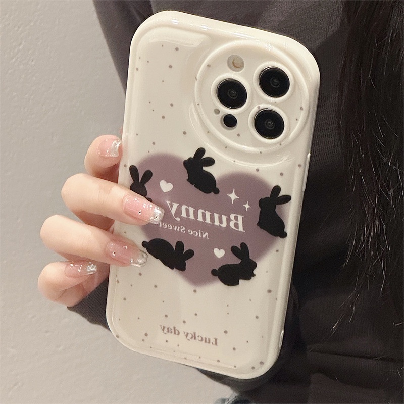 เคสโทรศัพท์มือถือ-ลายกระต่ายน่ารัก-สําหรับ-iphone-15-14promax-13-12-11-xr-xs-x-xsmax-6-7-8plus