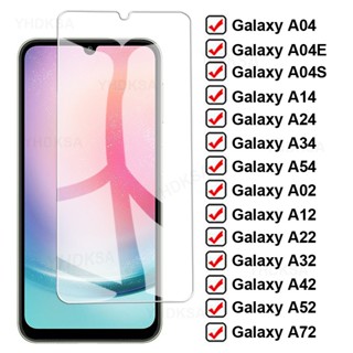 ฟิล์มกระจกนิรภัยกันรอยหน้าจอ 9d สําหรับ Samsung Galaxy A04 A14 A24 A34 A54 A02 A12 A22 A32 A42 A52 A72 5CAT