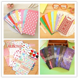 Alisond1 ใหม่ ซองจดหมาย กระดาษ ลายการ์ตูนน่ารัก หลากสี 20 ชิ้น 4 แพ็ก