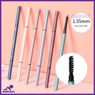 Bobeini แปรงดินสอเขียนคิ้ว Double-ended Automatic Eyebrow Pencil Waterproof Sweat-proof Eyebrow Pencil With Brush -AME1