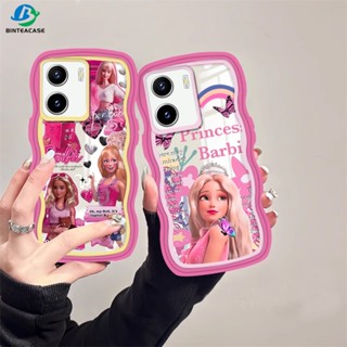 เคสโทรศัพท์มือถือ TPU ขอบโค้ง ลายบาร์บี้ สําหรับ VIVO Y27 Y36 Y02 Y16 V25E V27E Y22S Y35 Y01 Y21T Y21S Y33S Y12 Y15 Y17 Y11 Y12S Y12A Y15S Y15A Y20S Y91C Y19 Y30 Y50