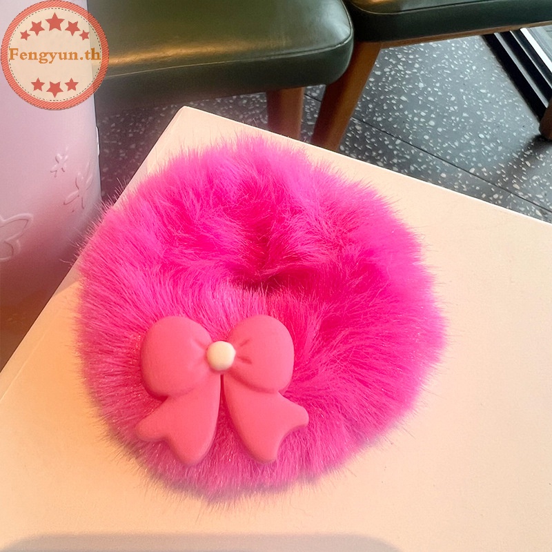 fengyun-ยางมัดผมหางม้าน่ารัก-สีชมพู-สําหรับตุ๊กตาบาร์บี้