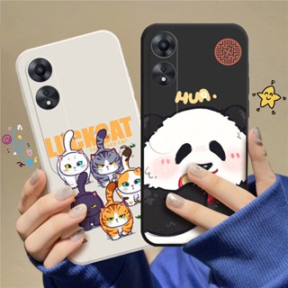 เคสโทรศัพท์มือถือแบบนิ่ม TPU ลายการ์ตูนแมว สําหรับ OPPO A78 5G C_A8