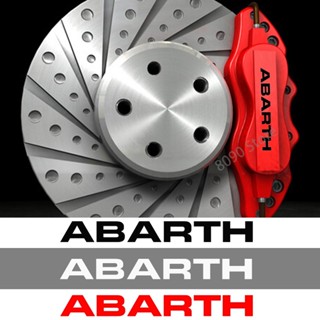 สติกเกอร์ไวนิล คาลิปเปอร์ ตกแต่งล้อรถยนต์ สําหรับ Abarth 595 500 695 124Spider 6 ชิ้น ต่อชุด