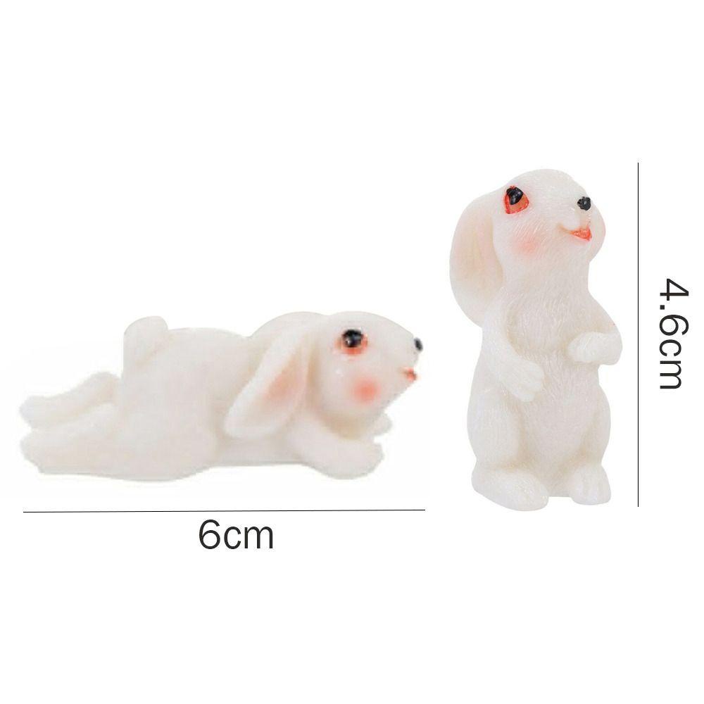 banana1-ตุ๊กตากระต่ายเรซิ่น-ขนาดเล็ก-แบบพกพา-สีขาว-สําหรับตกแต่งสวน-4-ชิ้น
