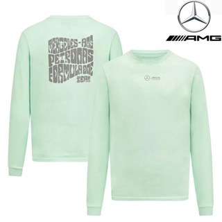 ใหม่ล่าสุด เสื้อกีฬาแขนยาว ลายทีมแข่ง F1 AMG Petronas F1 และเสื้อยืดแขนยาว แฟชั่นฤดูร้อน สําหรับทุกเพศ 2023