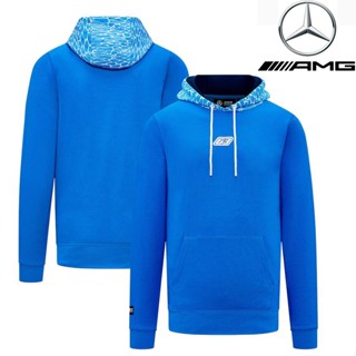 ใหม่ล่าสุด F1 เสื้อแจ็กเก็ตแขนยาว มีฮู้ด ลายทีมแข่งขัน Mercedes AMG Petronas F1 แฟชั่นฤดูใบไม้ผลิ สําหรับผู้ชาย และผู้หญิง 2023